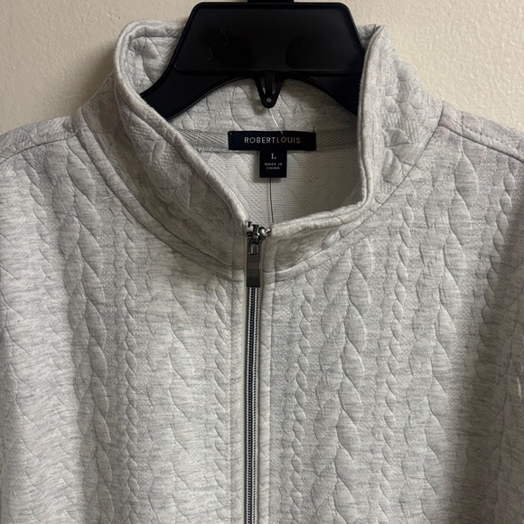 Robert Louis Light Gray Quilted Jacket - Picture 3 of 8